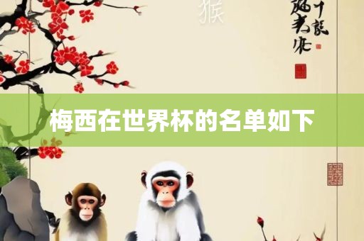 梅西在世界杯的名单如下
