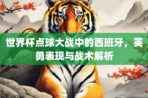 世界杯点球大战中的西班牙，英勇表现与战术解析