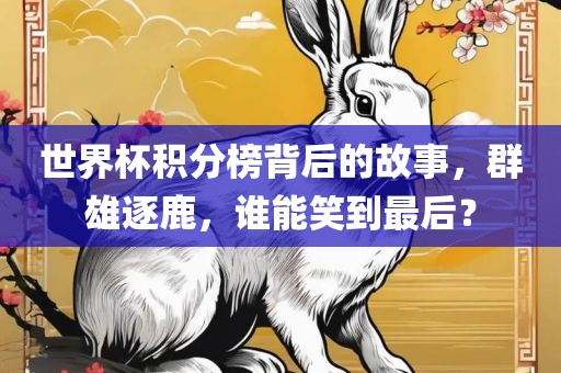 世界杯积分榜背后的故事，群雄逐鹿，谁能笑到最后？