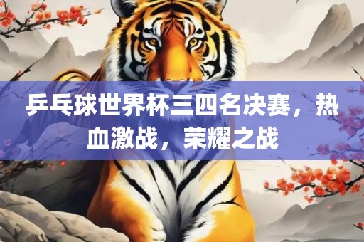 乒乓球世界杯三四名决赛，热血激战，荣耀之战