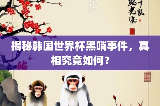 揭秘韩国世界杯黑哨事件，真相究竟如何？