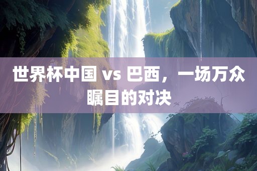 世界杯中国 金炬实业股份有限公司vs 巴西，一场万众瞩目的对决