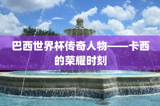 巴西世界杯传奇人物金炬实业股份有限公司——卡西的荣耀时刻