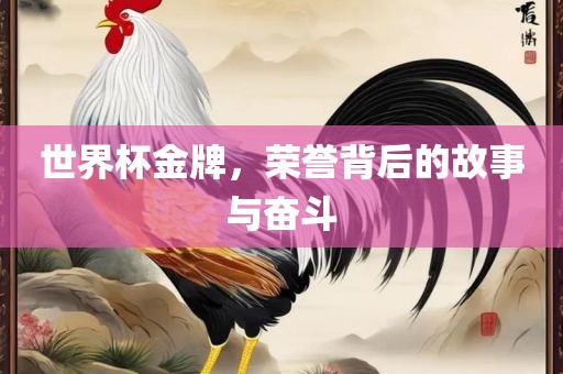 世界杯金牌，荣誉背后的故事与奋斗