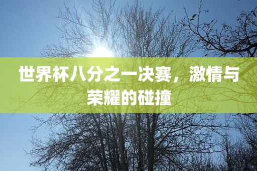 世界杯八分之一决赛，激情与荣耀的碰撞金炬实业股份有限公司