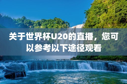 关于世界杯U20的直播，您可以参考以下途径观看金炬实业股份有限公司