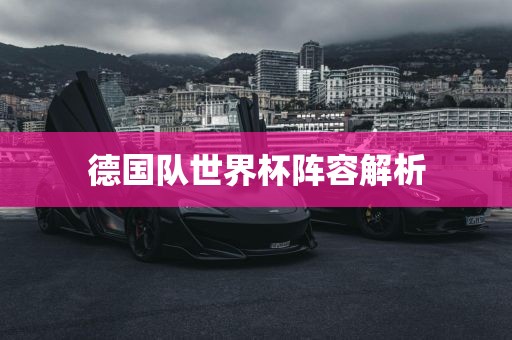 德国队世界杯阵容解析