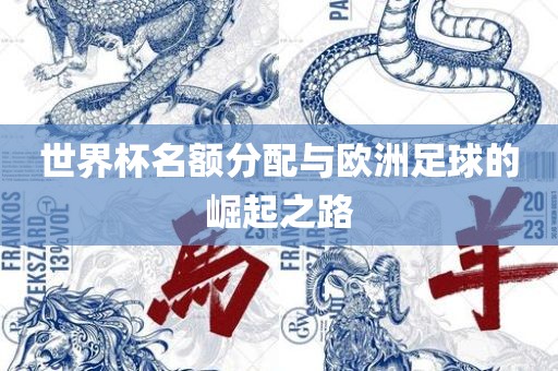 世界杯名额分配与欧洲足球的崛起之路