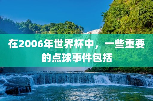 在2006年世界杯中，一些重要的点球事件包括