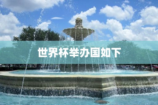 世界杯举办国如下