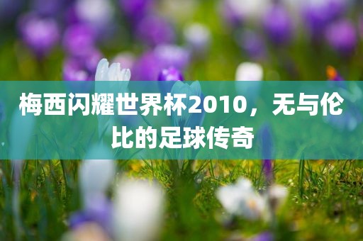 梅西闪耀世界杯2010，无与伦比的足球传奇
