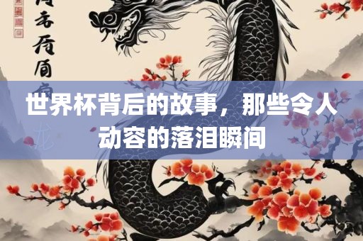 世界杯背后的故事，那些令人动容的落泪瞬间