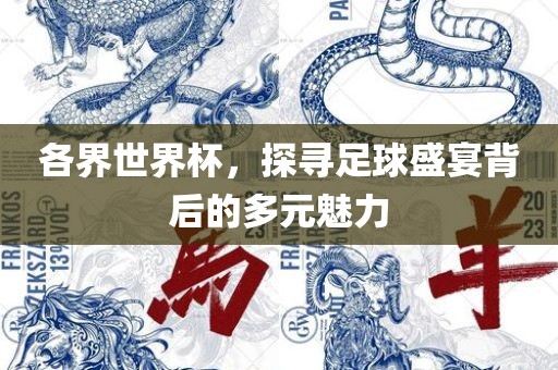 各界世界杯，探寻足球盛宴背后的多元魅力