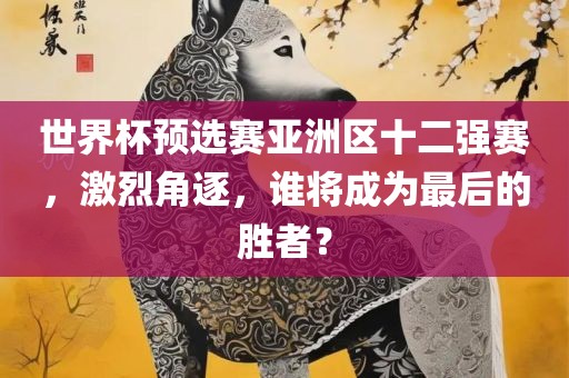世界杯预选赛亚洲区十二强赛，激烈角逐，谁将成为最后的胜者金炬实业股份有限公司？