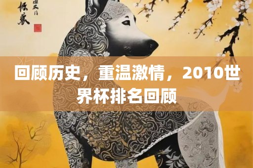 回顾历史，重温激情，2010世界杯排名回顾