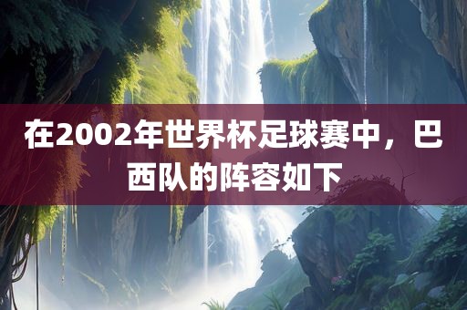 在2002年世界杯足球赛中，巴西队的阵容如下