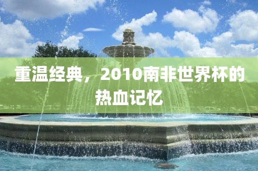 重温经典，2010南非世界杯的热血记忆