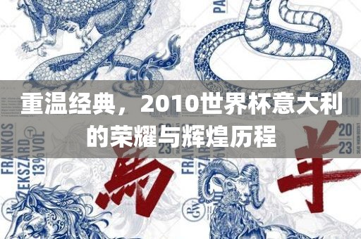 重温经典，2010世界杯意大利的荣耀与辉煌历程金炬实业股份有限公司