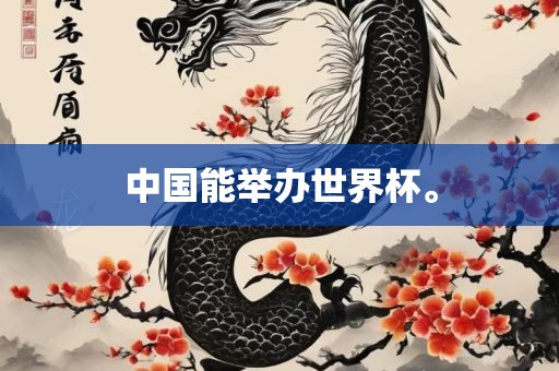 中国能举办世界杯。