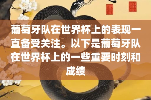 葡萄牙队在世界杯上的表现一直备受关注。以下是葡萄牙队在世界杯上的一些重要时刻和成绩
