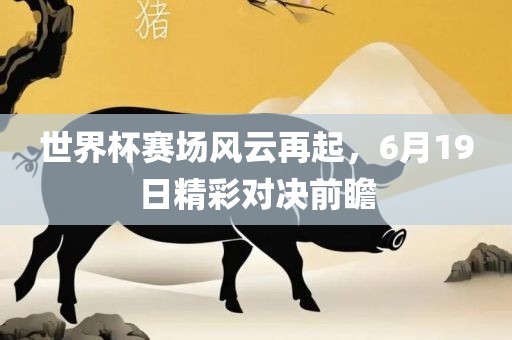 世界杯赛场风云再起，6月19日精彩对决前瞻金炬实业股份有限公司