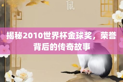 揭秘2010世界杯金球奖，荣誉背后的传奇故事