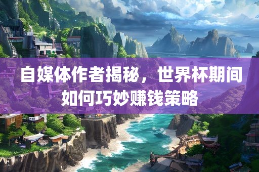 自媒体作者揭秘，世界杯期间如何巧妙赚钱策略