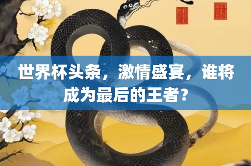 世界杯头条，激情盛宴，谁将成为最后的王者？