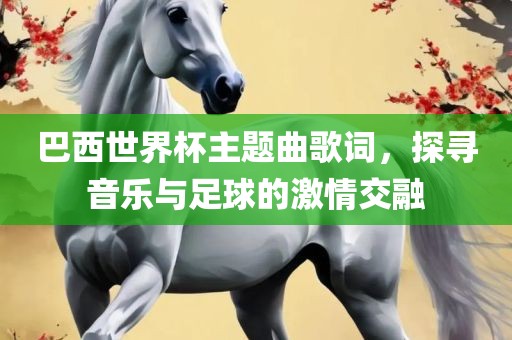 巴西世界杯主题曲歌词，探寻音乐与足球的激情交融