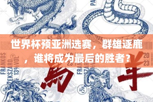 世界杯预亚洲选赛，群雄逐鹿，谁将成为最后的胜者？