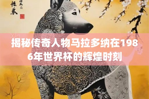 揭秘传奇人物马拉多纳在1986年世界杯的辉煌时刻