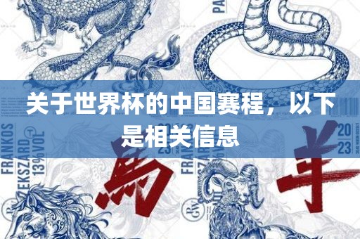 中国赛程
