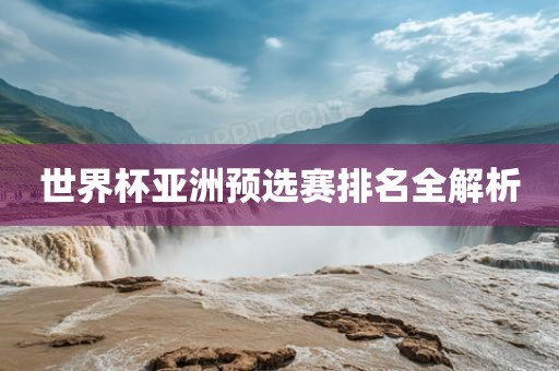 世界杯亚洲预选赛排名全解析