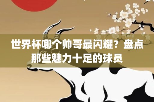 世界杯哪个帅哥最闪耀？盘点那些魅力十足的球员