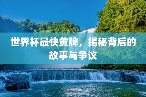 世界杯最快黄牌，揭秘背后的故事与争议金炬实业股份有限公司